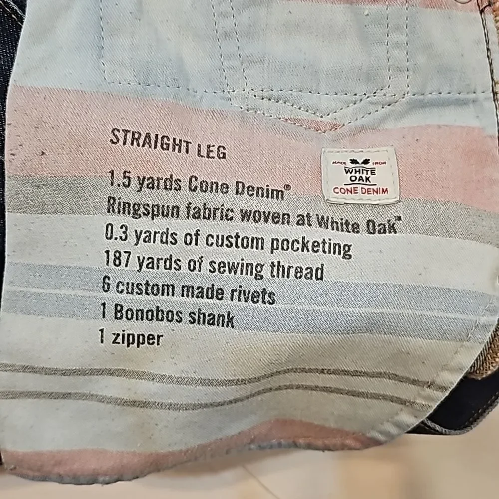 ‎Bonobos Straight Jeans 29/34